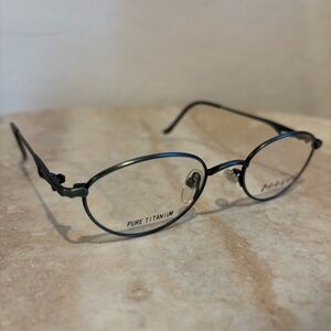 Martine Sitbon 6552 oval shaped titanium eyeglasses